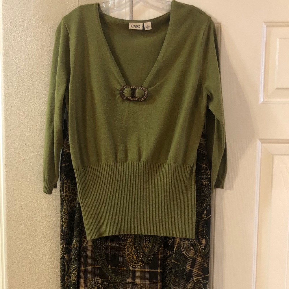Skirt and sweater